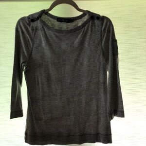 Ralph Lauren Black 3/4 Sleeve Blouse